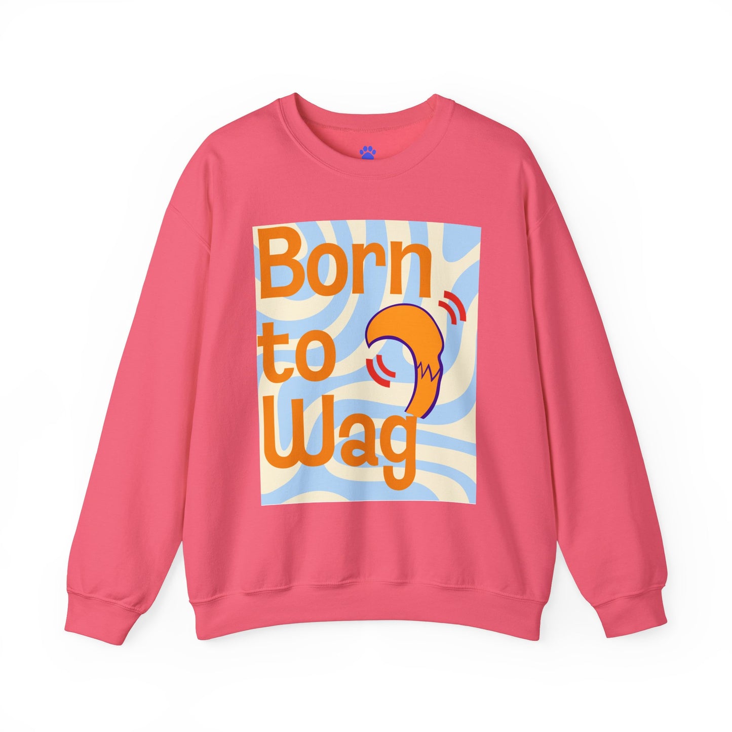 Born to Wag Unisex Crewneck Sweatshirt - Cozy Dog Lover's Apparel