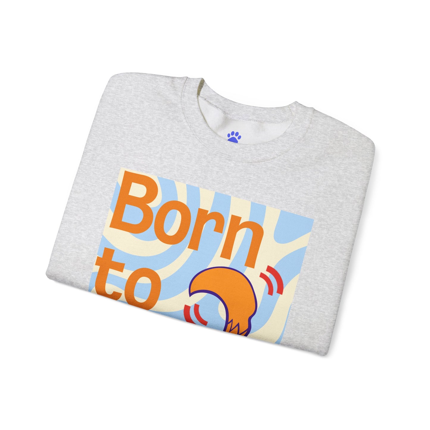 Born to Wag Unisex Crewneck Sweatshirt - Cozy Dog Lover's Apparel