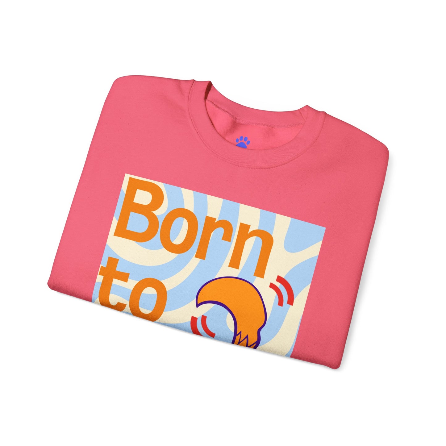 Born to Wag Unisex Crewneck Sweatshirt - Cozy Dog Lover's Apparel