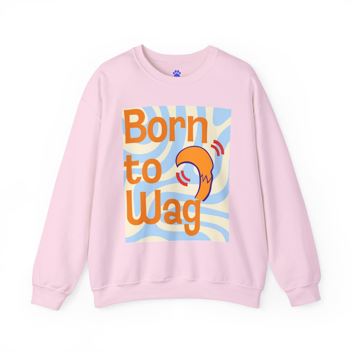 Born to Wag Unisex Crewneck Sweatshirt - Cozy Dog Lover's Apparel